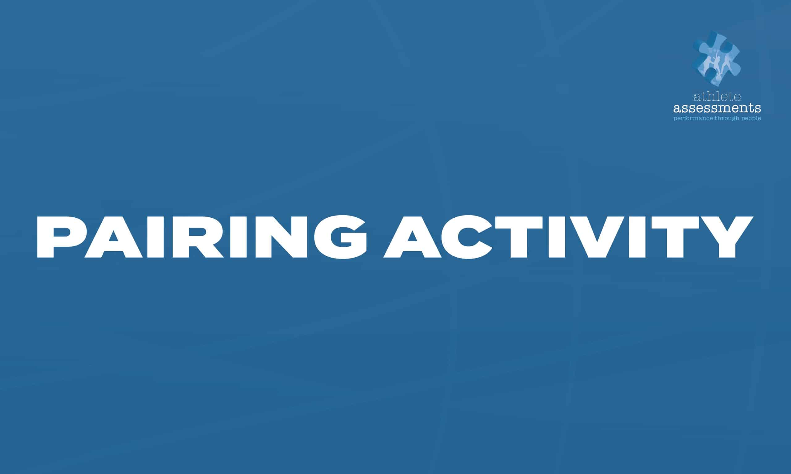 AA_Pairing Activity_Cover Slide