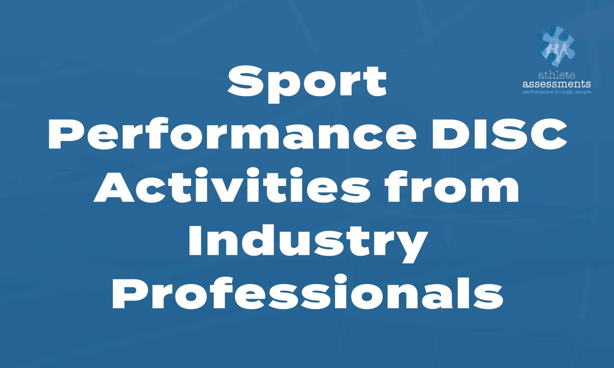 AA_Sport Performance DISC Activities