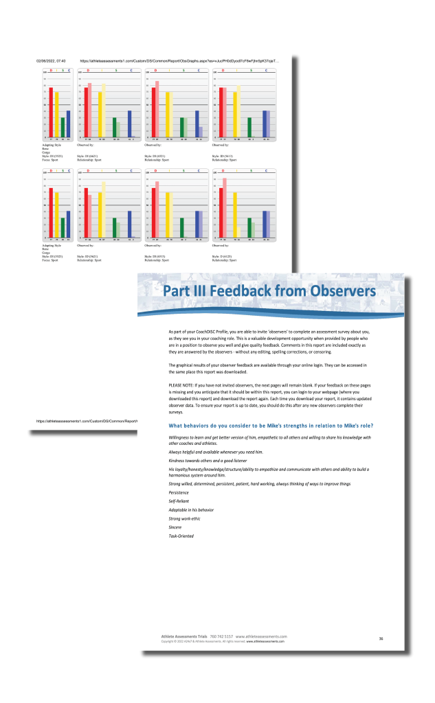 Observer Graphs & Comments